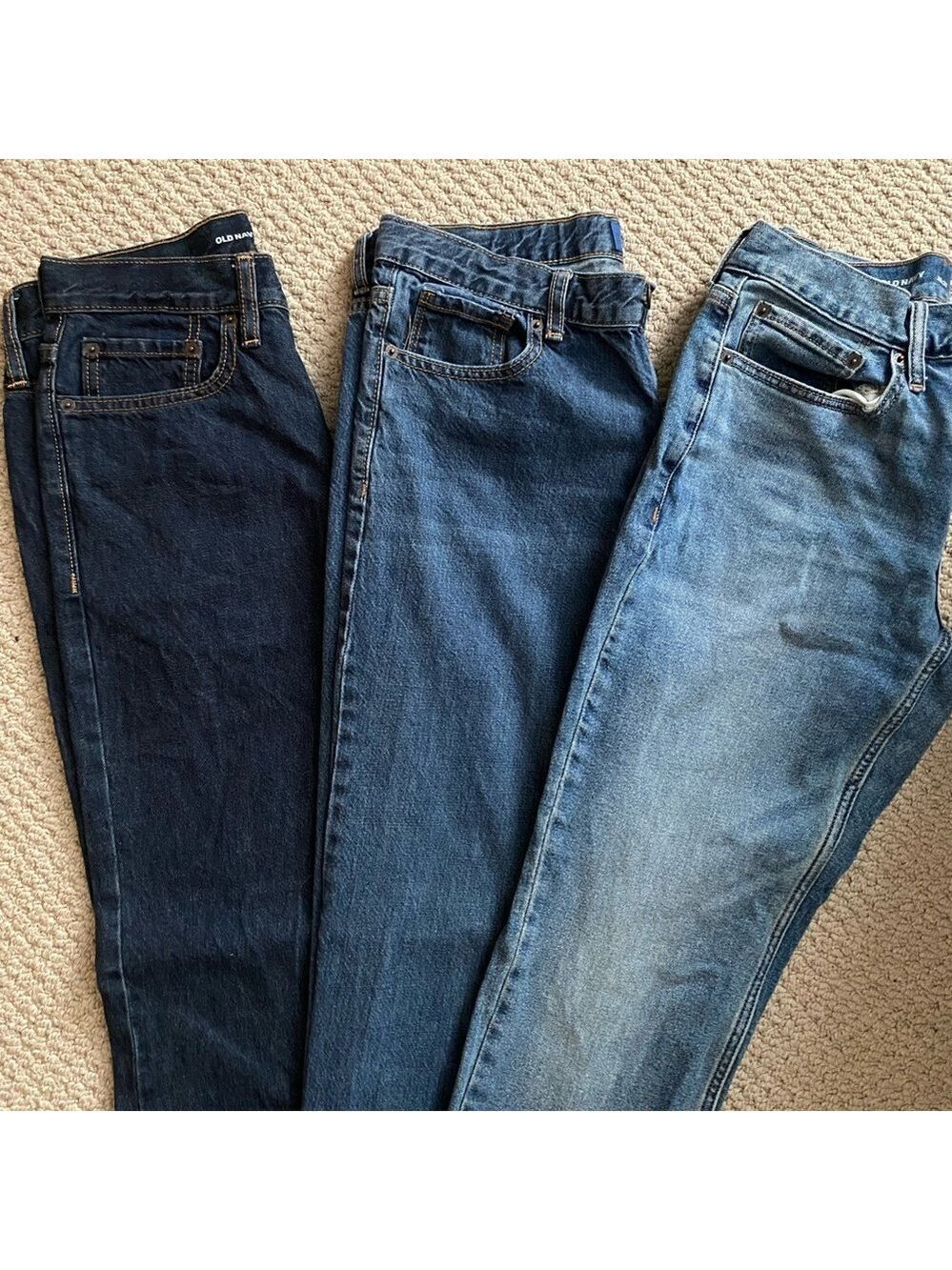 Old Navy Blue Straight Jeans Classic Style